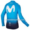 Maillot Cyclisme 2018 Movistar Team Manches Longues N001